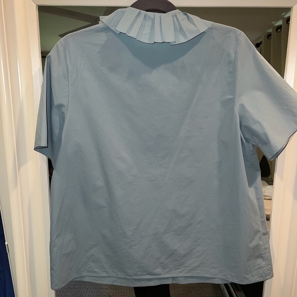 COS Light Blue Peter Pan Collar Blouse - Picture 6 of 6